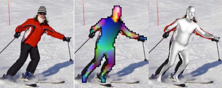 Learning 3D Human Shape and Pose from Dense Body Parts